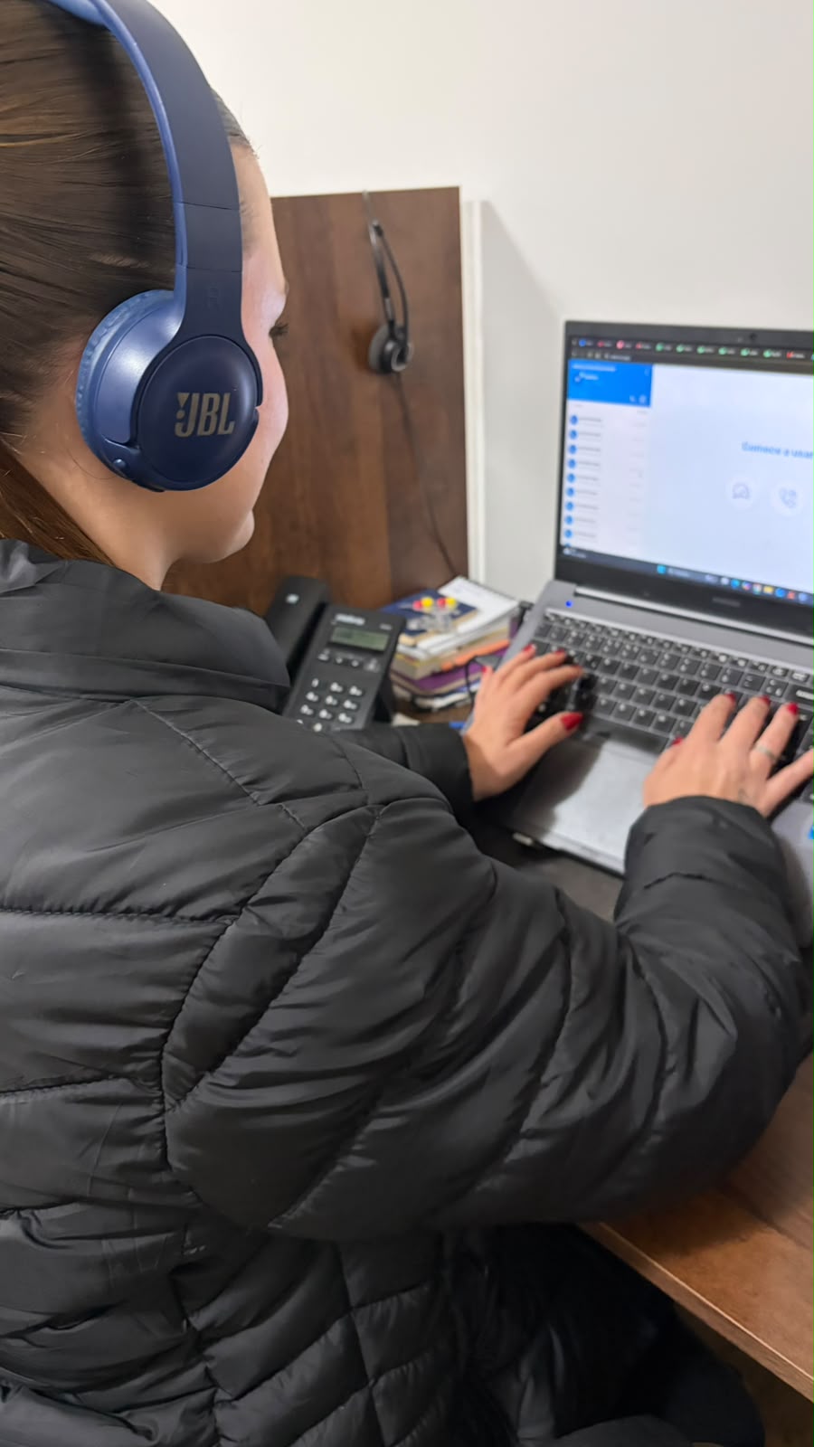 Atendimento Callify em andamento no computador